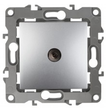 Эра Б0027433 12-3102-03 Розетка TV проходная, Эра12, алюминий