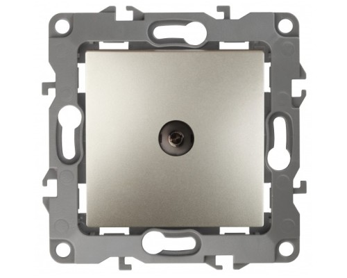 [ЭРА Розетки, выключатели] Эра Б0027434 12-3102-04 Розетка TV проходная, Эра12, шампань