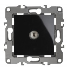 Эра Б0027436 12-3102-06 Розетка TV проходная, Эра12, чёрный