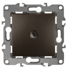 Эра Б0027438 12-3102-13 Розетка TV проходная, Эра12, бронза