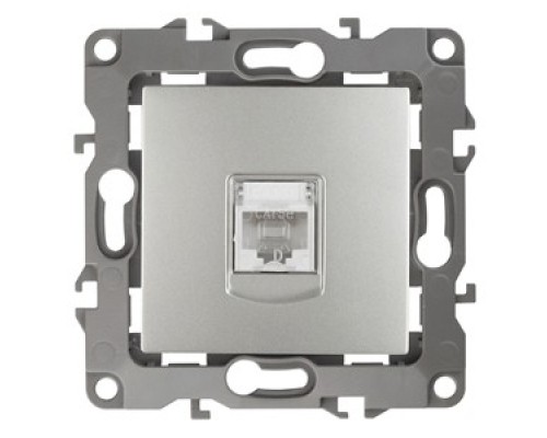 [ЭРА Розетки, выключатели] Эра Б0014725 12-3107-03 Розетка информационная RJ45, Эра12, алюминий