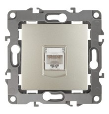 Эра Б0014726 12-3107-04 Розетка информационная RJ45, Эра12, шампань
