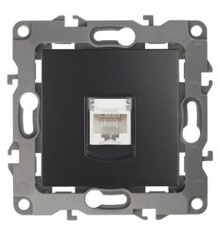 Эра Б0014727 12-3107-05 Розетка информационная RJ45, Эра12, антрацит