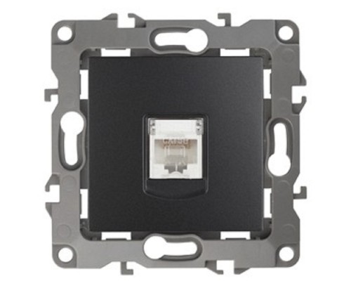 [ЭРА Розетки, выключатели] Эра Б0014727 12-3107-05 Розетка информационная RJ45, Эра12, антрацит