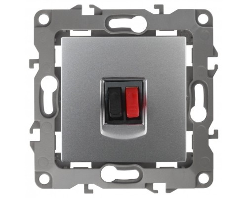 [ЭРА Розетки, выключатели] Эра Б0027453 12-3111-03 Розетка аудио, Эра12, алюминий