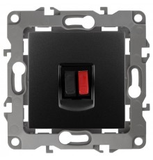 Эра Б0027455 12-3111-05 Розетка аудио, Эра12, антрацит