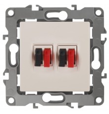 Эра Б0027462 12-3112-02 Розетка аудио двойная, Эра12, слоновая кость