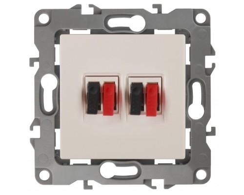 [ЭРА Розетки, выключатели] Эра Б0027462 12-3112-02 Розетка аудио двойная, Эра12, слоновая кость