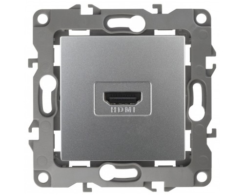 [ЭРА Розетки, выключатели] Эра Б0027483 12-3114-03 Розетка HDMI, Эра12, алюминий