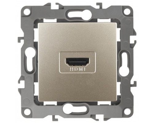 [ЭРА Розетки, выключатели] Эра Б0027484 12-3114-04 Розетка HDMI, Эра12, шампань