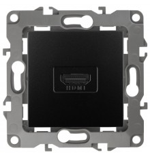 Эра Б0027485 12-3114-05 Розетка HDMI, Эра12, антрацит