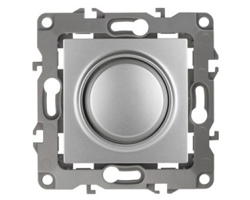 [ЭРА Розетки, выключатели] Эра Б0014737 12-4101-03 Светорегулятор поворотно-нажимной, 400ВА 230В, Эра12, алюминий