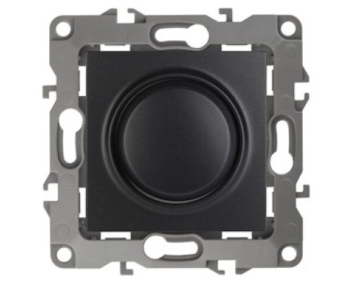 [ЭРА Розетки, выключатели] Эра Б0014739 12-4101-05 Светорегулятор поворотно-нажимной, 400ВА 230В, Эра12, антрацит