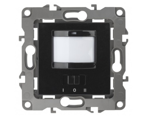 [ЭРА Розетки, выключатели] Эра Б0031256 12-4103-06 Датчик движения 2-проводной, 180-250В, 200Вт, Эра12, чёрный