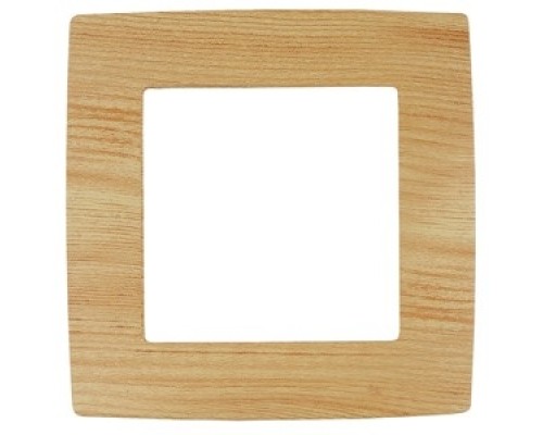 [ЭРА Розетки, выключатели] Эра Б0019146 12-5001-11 Рамка на 1 пост, Эра12, сосна