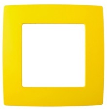 Эра Б0019386 12-5001-21 Рамка на 1 пост, Эра12, жёлтый