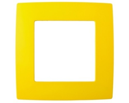 [ЭРА Розетки, выключатели] Эра Б0019386 12-5001-21 Рамка на 1 пост, Эра12, жёлтый