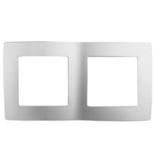 Эра Б0014753 12-5002-03 Рамка на 2 поста, Эра12, алюминий