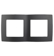 Эра Б0014755 12-5002-05 Рамка на 2 поста, Эра12, антрацит