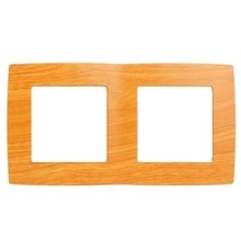 Эра Б0014757 12-5002-07 Рамка на 2 поста, Эра12, ольха