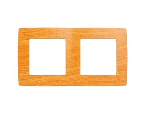 [ЭРА Розетки, выключатели] Эра Б0014757 12-5002-07 Рамка на 2 поста, Эра12, ольха