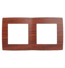 Эра Б0014758 12-5002-08 Рамка на 2 поста, Эра12, вишня
