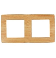 Эра Б0019147 12-5002-11 Рамка на 2 поста, Эра12, сосна