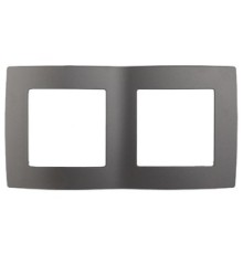 Эра Б0019370 12-5002-12 Рамка на 2 поста, Эра12, графит