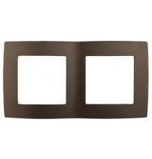 Эра Б0019371 12-5002-13 Рамка на 2 поста, Эра12, бронза
