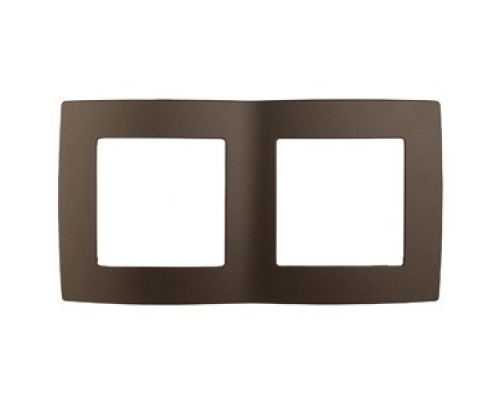 [ЭРА Розетки, выключатели] Эра Б0019371 12-5002-13 Рамка на 2 поста, Эра12, бронза