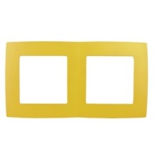 Эра Б0019395 12-5002-21 Рамка на 2 поста, Эра12, жёлтый