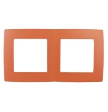 Эра Б0019396 12-5002-22 Рамка на 2 поста, Эра12, оранжевый