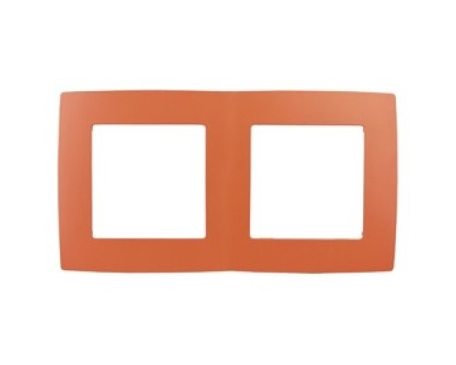 [ЭРА Розетки, выключатели] Эра Б0019396 12-5002-22 Рамка на 2 поста, Эра12, оранжевый