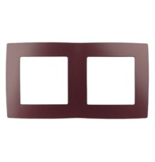 Эра Б0019399 12-5002-25 Рамка на 2 поста, Эра12, бордо