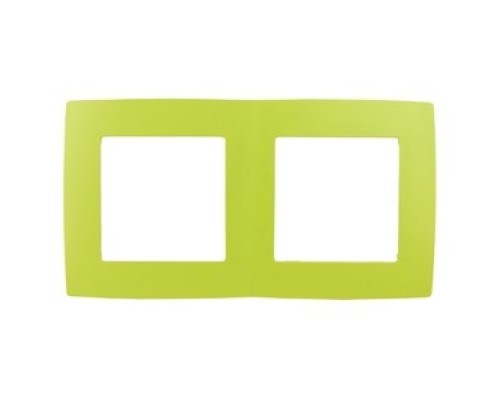 [ЭРА Розетки, выключатели] Эра Б0019400 12-5002-26 Рамка на 2 поста, Эра12, лайм