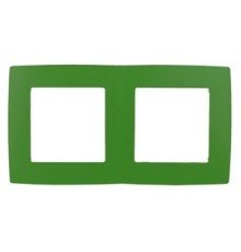 Эра Б0019401 12-5002-27 Рамка на 2 поста, Эра12, зелёный