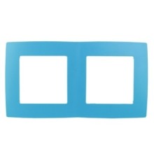 Эра Б0019402 12-5002-28 Рамка на 2 поста, Эра12, голубой