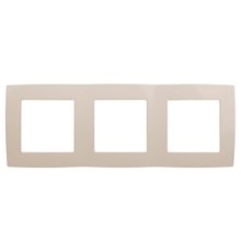 Эра Б0014762 12-5003-02 Рамка на 3 поста, Эра12, слоновая кость