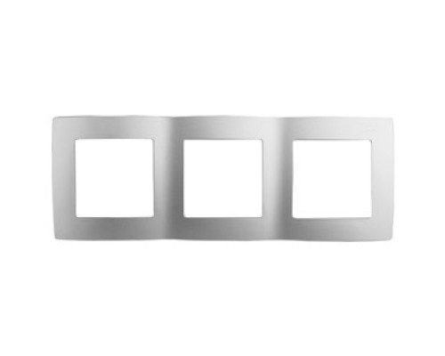 [ЭРА Розетки, выключатели] Эра Б0014763 12-5003-03 Рамка на 3 поста, Эра12, алюминий