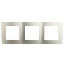 Эра Б0014764 12-5003-04 Рамка на 3 поста, Эра12, шампань