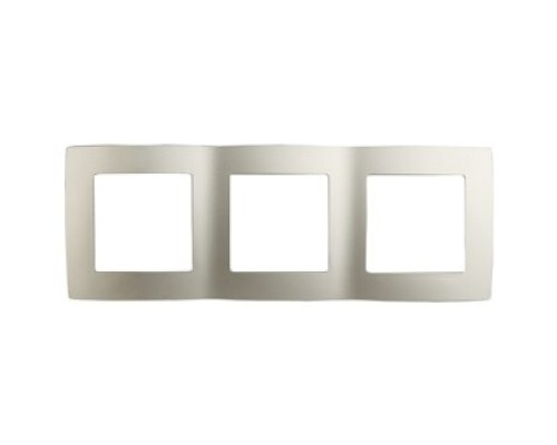 [ЭРА Розетки, выключатели] Эра Б0014764 12-5003-04 Рамка на 3 поста, Эра12, шампань