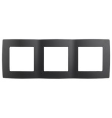 Эра Б0014765 12-5003-05 Рамка на 3 поста, Эра12, антрацит