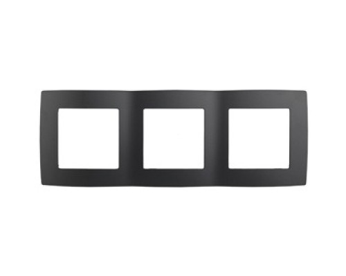 [ЭРА Розетки, выключатели] Эра Б0014765 12-5003-05 Рамка на 3 поста, Эра12, антрацит