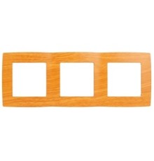 Эра Б0014767 12-5003-07 Рамка на 3 поста, Эра12, ольха