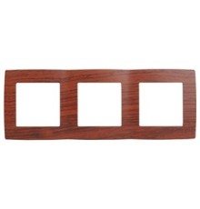 Эра Б0014768 12-5003-08 Рамка на 3 поста, Эра12, вишня