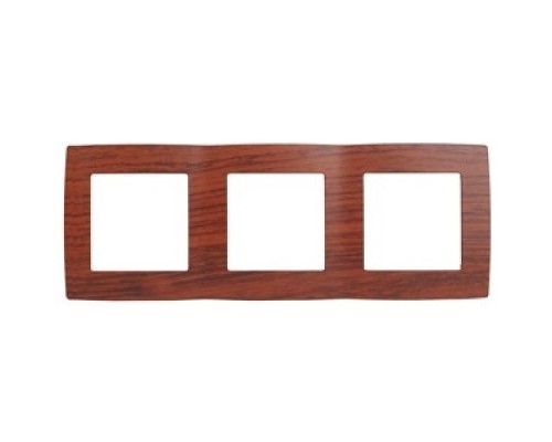 [ЭРА Розетки, выключатели] Эра Б0014768 12-5003-08 Рамка на 3 поста, Эра12, вишня