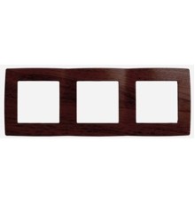 Эра Б0014770 12-5003-10 Рамка на 3 поста, Эра12, венге