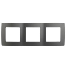 Эра Б0019374 12-5003-12 Рамка на 3 поста, Эра12, графит