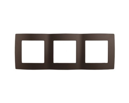 [ЭРА Розетки, выключатели] Эра Б0019375 12-5003-13 Рамка на 3 поста, Эра12, бронза