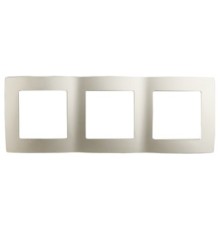 Эра Б0019377 12-5003-15 Рамка на 3 поста, Эра12, перламутр